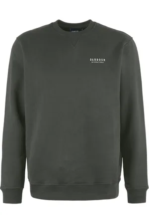 Barbour Sweatshirts & Hoodies, Heren, Groen, XL, Katoen, Grafisch Logo Crew Neck Sweatshirt