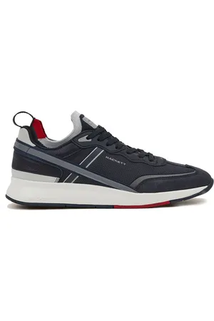 Hackett Schoenen, Heren, Blauw, 41 EU, Leer, Tech Pro Sneakers voor Mannen