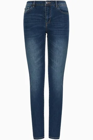 Armani Exchange Jeans, Dames, Blauw, W29, Katoen, Skinny Jeans Modello