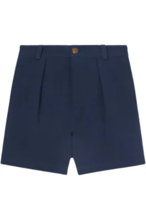 Loro Piana Korte broeken, Dames, Blauw, S, Katoen, Ademende Katoenen Bermuda Shorts