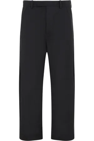 CRAIG GREEN Broeken, Heren, Zwart, S, Katoen, Zwarte Katoenen Uniform Broek