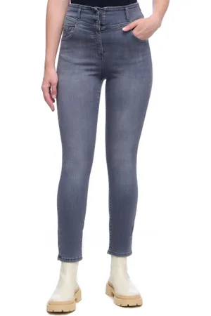 Liu Jo Jeans, Dames, Blauw, W25, Katoen, Slim High Waist Mom Jeans