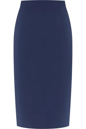 Alberta Ferretti Rokken, Dames, Blauw, M, Blauwe Midi Rok