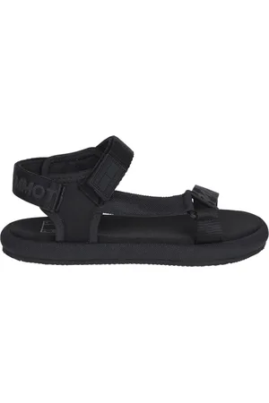 Tommy Hilfiger Schoenen, Dames, Zwart, 36 EU, Polyester, Sportieve Zwarte Sandalen