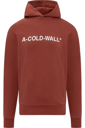 A-cold-wall* Sweatshirts & Hoodies, Heren, Rood, L, Logo Print Hoodie voor Mannen