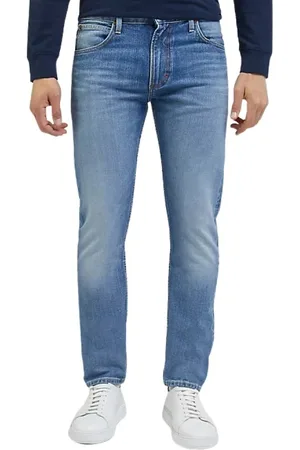 Lee Jeans, Heren, Blauw, W36 L32, Katoen, 101 Rider Slim Jeans