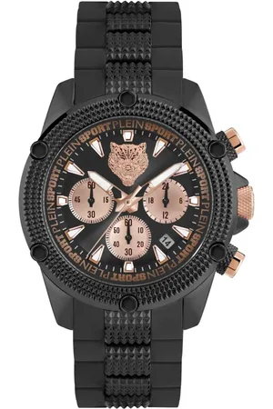 Philipp Plein Accessoires, Heren, Zwart, ONE Size, Hurricane Chrono Horloge