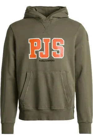 Parajumpers Sweatshirts & Hoodies, Heren, Groen, 2Xl, Katoen, Hoodie met PJS Print