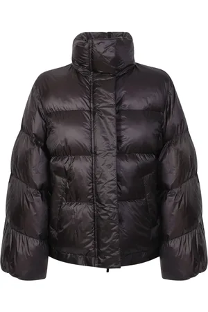 SACAI Jassen, Dames, Zwart, L, Polyester, Jas met wijde mouwen
