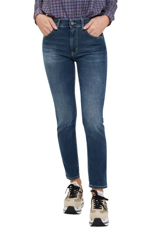 Dondup Jeans, Dames, Blauw, W26, Katoen, Slim-fit Daila Jeans
