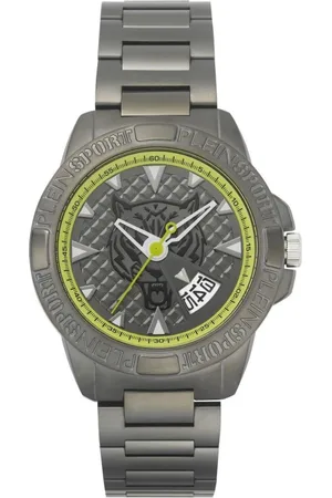 Philipp Plein Accessoires, Heren, Grijs, ONE Size, Touchdown Roestvrijstalen Horloge