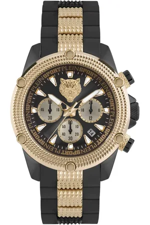 Philipp Plein Accessoires, Dames, Zwart, ONE Size, Hurricane Chrono Horloge