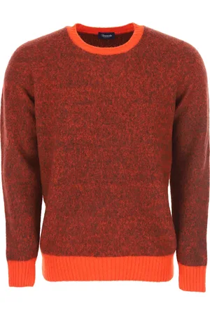DRUMOHR Truien, Heren, Rood, M, Bruin Bordeaux Ronde Hals Sweaters