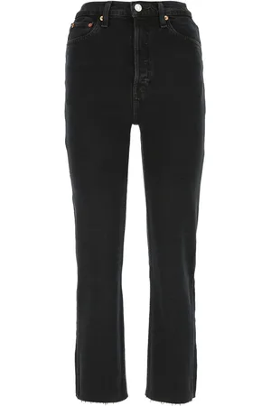 RE/DONE Jeans, Dames, Zwart, W31, Klassieke Straight Leg Jeans