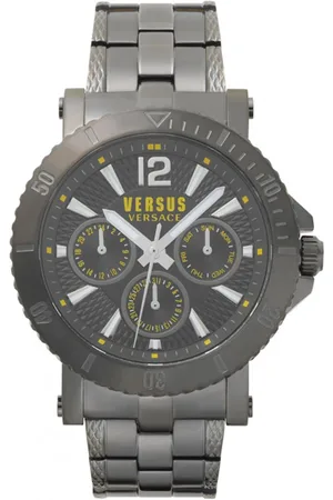VERSACE Accessoires, Heren, Grijs, ONE Size, Steenberg Vsp 520518 Horloge
