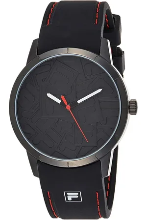 Fila Accessoires, Heren, Zwart, ONE Size, Iconic Everywhere Herenhorloge Zwart