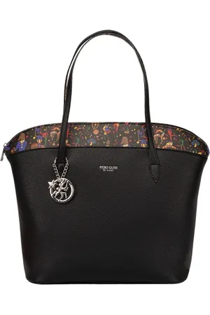 GUIDI Tassen, Dames, Zwart, ONE Size, Leer, Maci Circus Leren Tote Tas