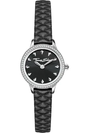 Thomas Sabo Accessoires, Dames, Zwart, ONE Size, Nylon, Rebel at Heart Miniature Women Horloge