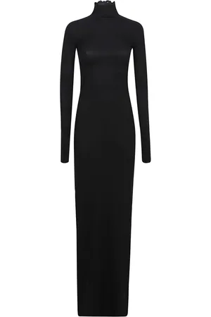 Balenciaga Kleedjes, Dames, Zwart, S, Zwarte Cover Jurk