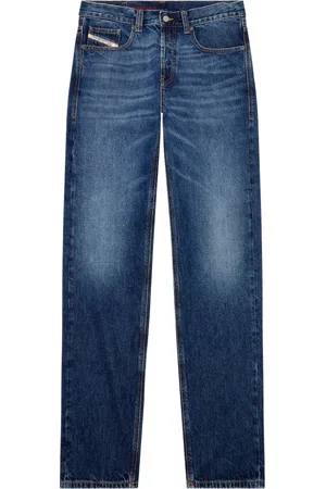 Diesel Jeans, Heren, Blauw, W33, Katoen, Street Style Straight Jeans