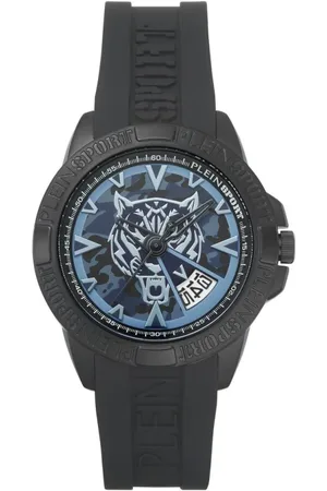 Philipp Plein Accessoires, Heren, Zwart, ONE Size, Touchdown Zwarte Horloge