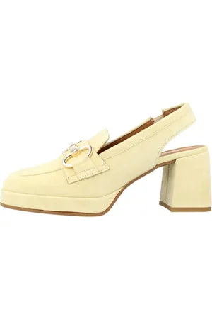 Alpe Schoenen, Dames, Geel, 39 EU, Stijlvolle Vogue Loafers