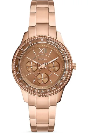 Fossil Accessoires, Dames, Roze, ONE Size, Stella Sport Multifunctioneel Roestvrijstalen Horloge