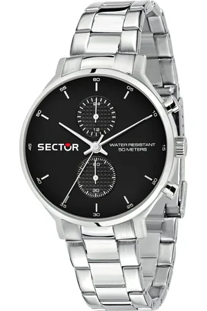 Sector No Limits Accessoires, Heren, Grijs, ONE Size, Heren Quartz Roestvrij Stalen Horloge