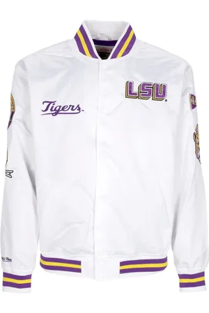 Mitchell & Ness Jassen, Heren, Wit, S, Heren Bomberjack Collectie