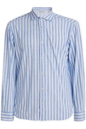 Brian Dales Overhemden, Heren, Blauw, L, Stijlvolle Casual Overhemden voor Mannen