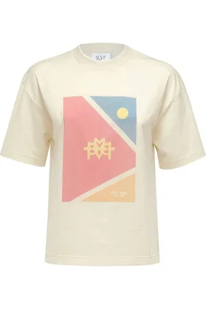 MVP Wardrobe Tops, Dames, Veelkleurig, 2Xs, Katoen, Tennisbaan T-shirt
