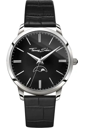 Thomas Sabo Accessoires, Heren, Zwart, ONE Size, Rebel Spirit Maanfase Herenhorloge