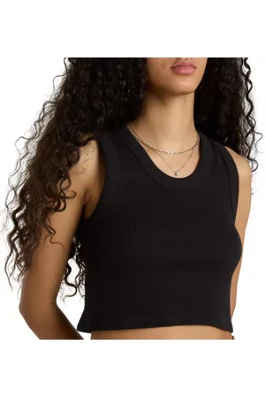 Vans Tops, Dames, Zwart, L, Zomer Rib Tank Top