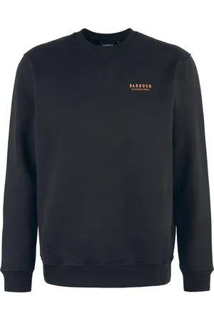 Barbour Sweatshirts & Hoodies, Heren, Zwart, XL, Katoen, Grafisch Logo Crew Neck Sweatshirt