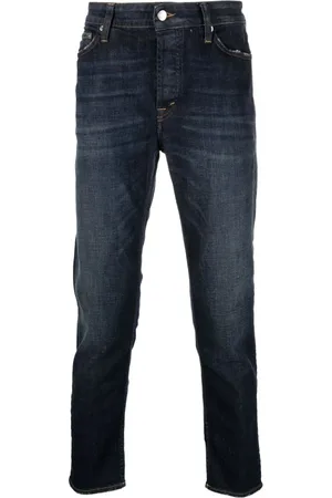 DEPARTMENT FIVE Jeans, Heren, Blauw, W34, Katoen, Mid- Skinny-Cut Jeans