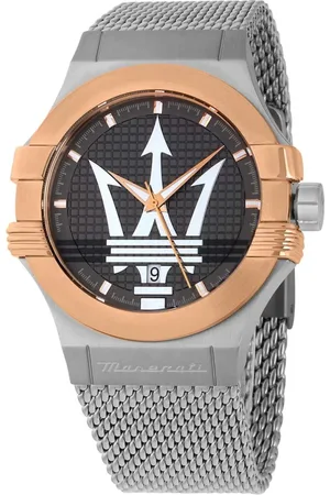 Maserati Accessoires, Heren, Grijs, ONE Size, Potenza Roestvrijstalen Horloge
