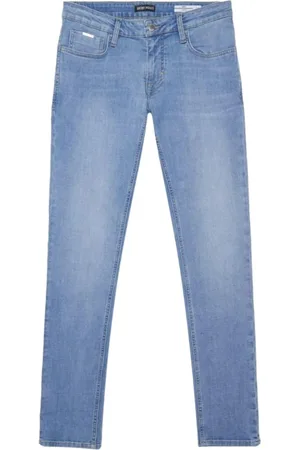 Antony Morato Jeans, Heren, Blauw, W34, Denim, Zwarte Slim Fit Denim Jeans