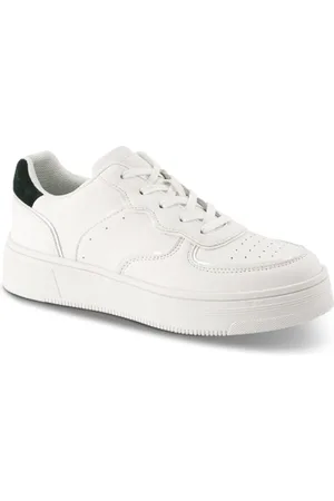 Cult Schoenen, Dames, Wit, 40 EU, Leer, Trendy Tennis-geïnspireerde Sneakers