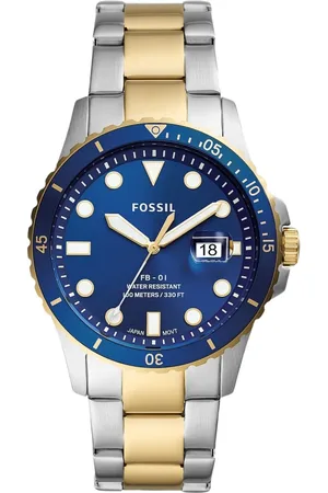 Fossil Accessoires, Heren, Veelkleurig, ONE Size, Neutra Chrono Roestvrijstalen Horloge