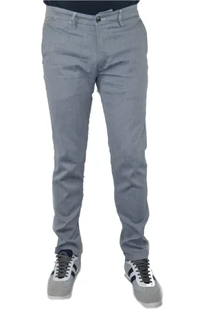 RE-HASH Broeken, Heren, Grijs, W38, Katoen, Crème Pak Broek Ss 18