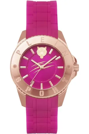 Philipp Plein Accessoires, Dames, Roze, ONE Size, Glam Quartz Horloge