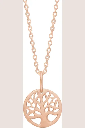 Frk Lisberg Accessoires, Dames, Roze, S, Boom des Levens Roségouden Ketting