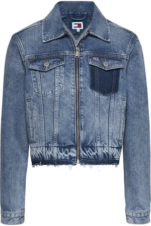 Tommy Hilfiger Jassen, Dames, Blauw, 2Xs, Denim, Vintage Denim Jacket