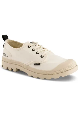 Palladium Schoenen, Dames, Wit, 37 EU, Witte Canvas Veterschoenen