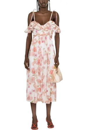 Giambattista Valli Kleedjes, Dames, Wit, S, Elegant Midi Kleedjes Collection