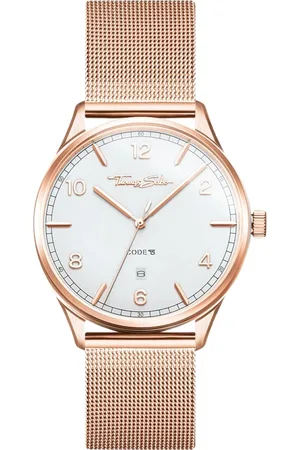 Thomas Sabo Accessoires, Dames, Roze, ONE Size, Roségoud Milanese Armbandhorloge