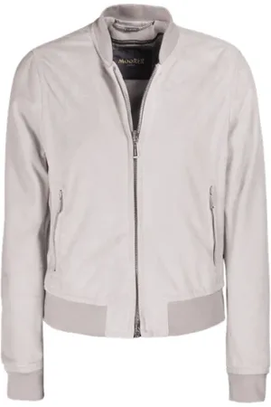 MOORER Sweatshirts & Hoodies, Dames, , 2Xs, Suède, Schapenvacht Suède Bomberjack