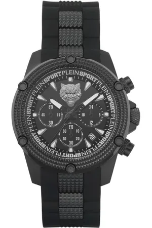 Philipp Plein Accessoires, Heren, Zwart, ONE Size, Hurricane Chrono Horloge