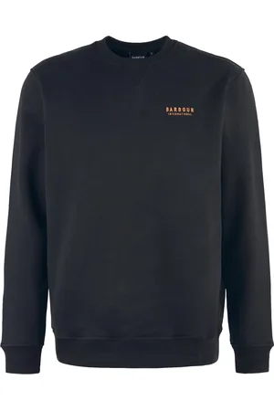 Barbour Sweatshirts & Hoodies, Heren, Zwart, S, Katoen, Grafisch Logo Crew Neck Sweatshirt