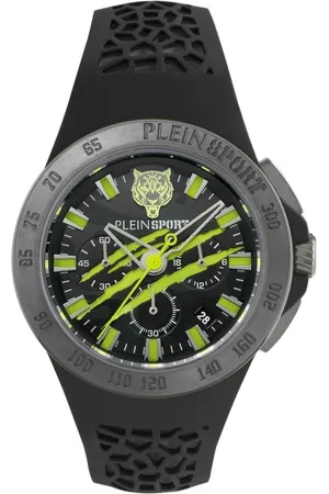 Philipp Plein Accessoires, Heren, Zwart, ONE Size, Thunderstorm Chrono Horloge